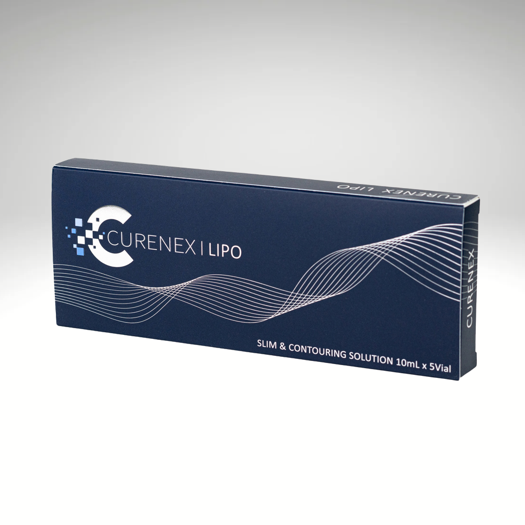 "CURENEX LIPO 10ml ampoule, lipolysis solution for non-surgical fat reduction and body contouring."