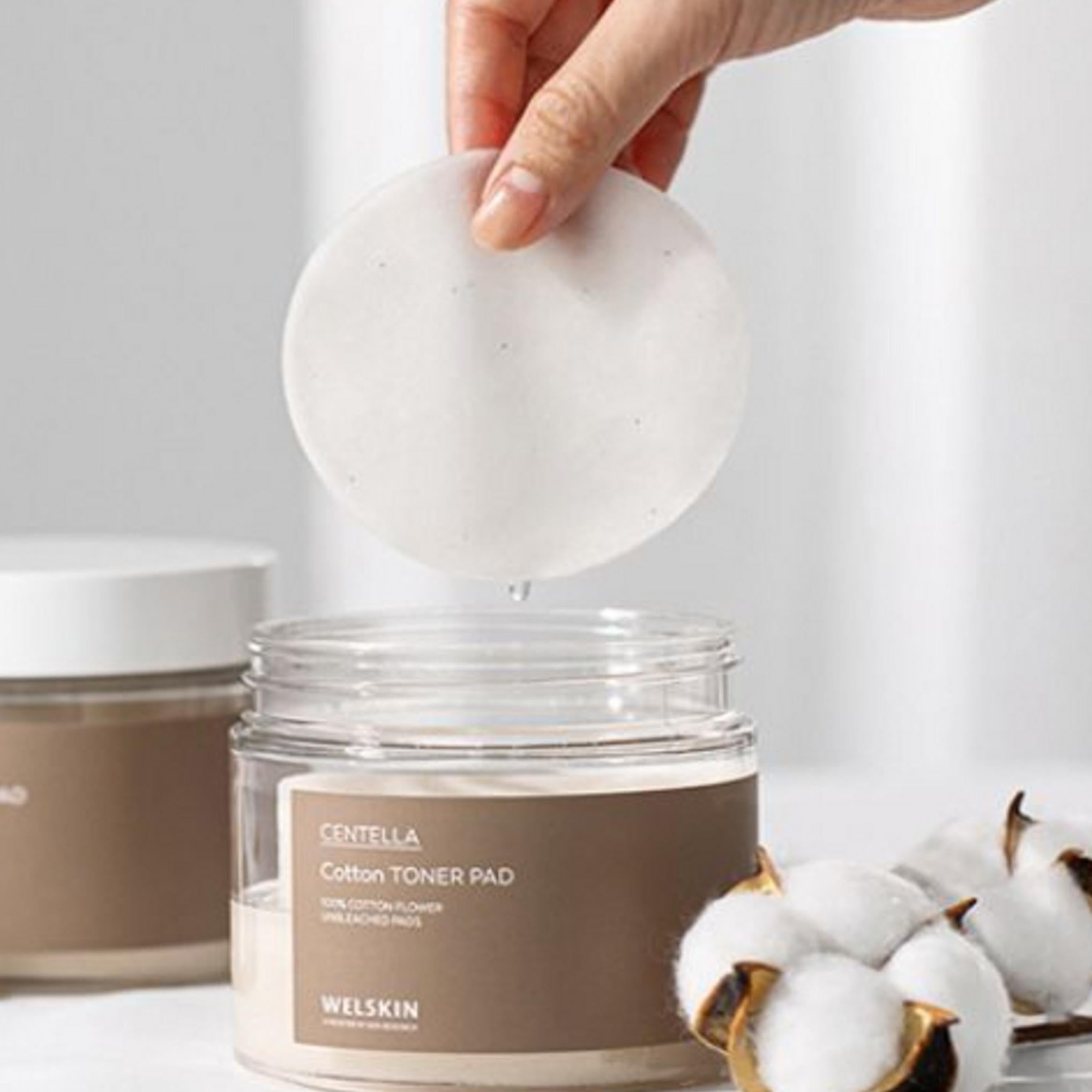 Wellskin Centella Cotton Cotton Toner Pad 70p
