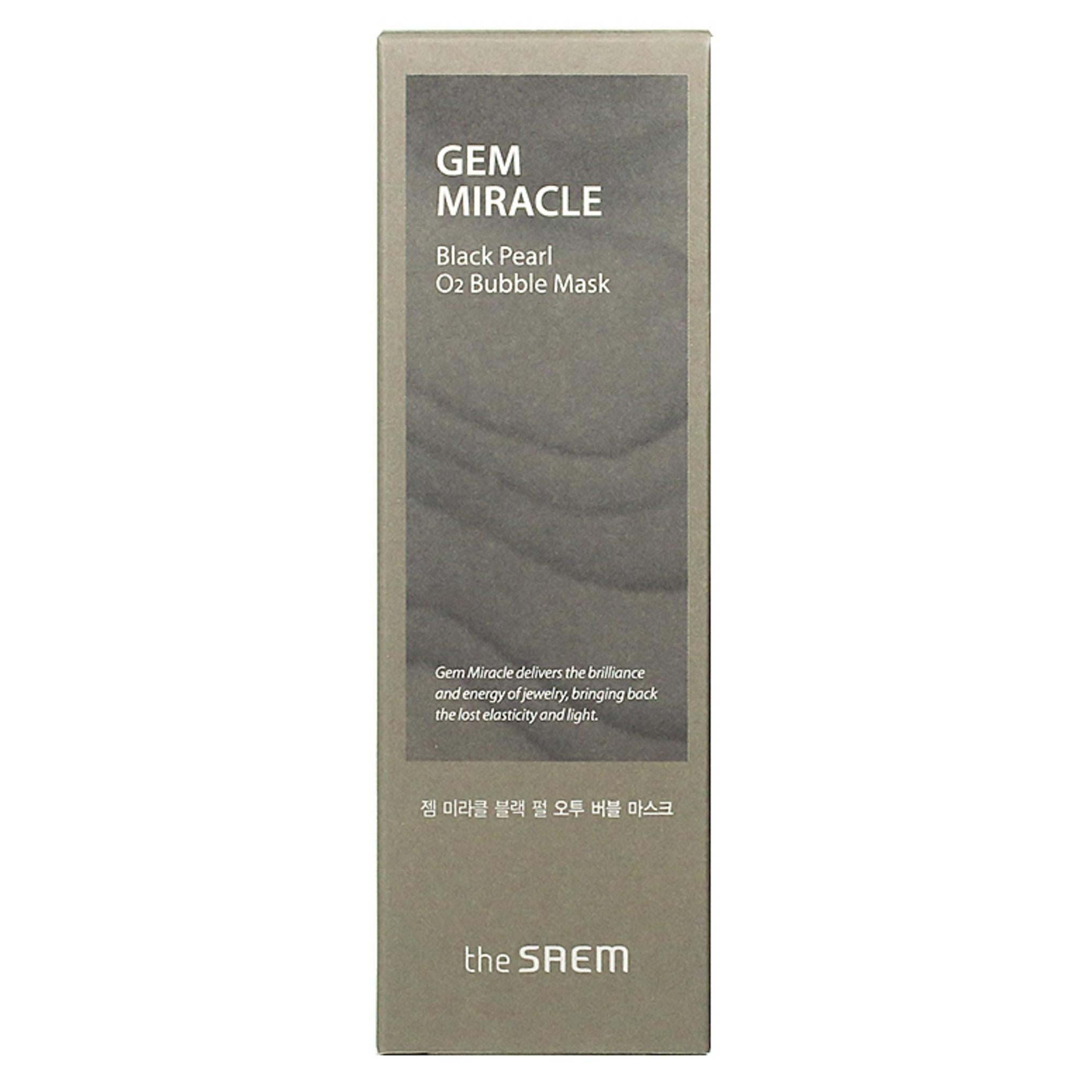 The Saem Gem Miracle Black Pearl O2 Bubble Mask