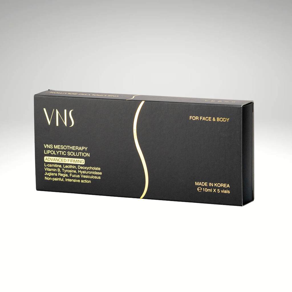 "VNS lipolytic solution 10ml vial for non-surgical fat reduction and body contouring."