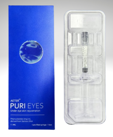 AETER Puri Eyes in premium packaging, ideal for under-eye lifting, hydration, and wrinkle reduction.