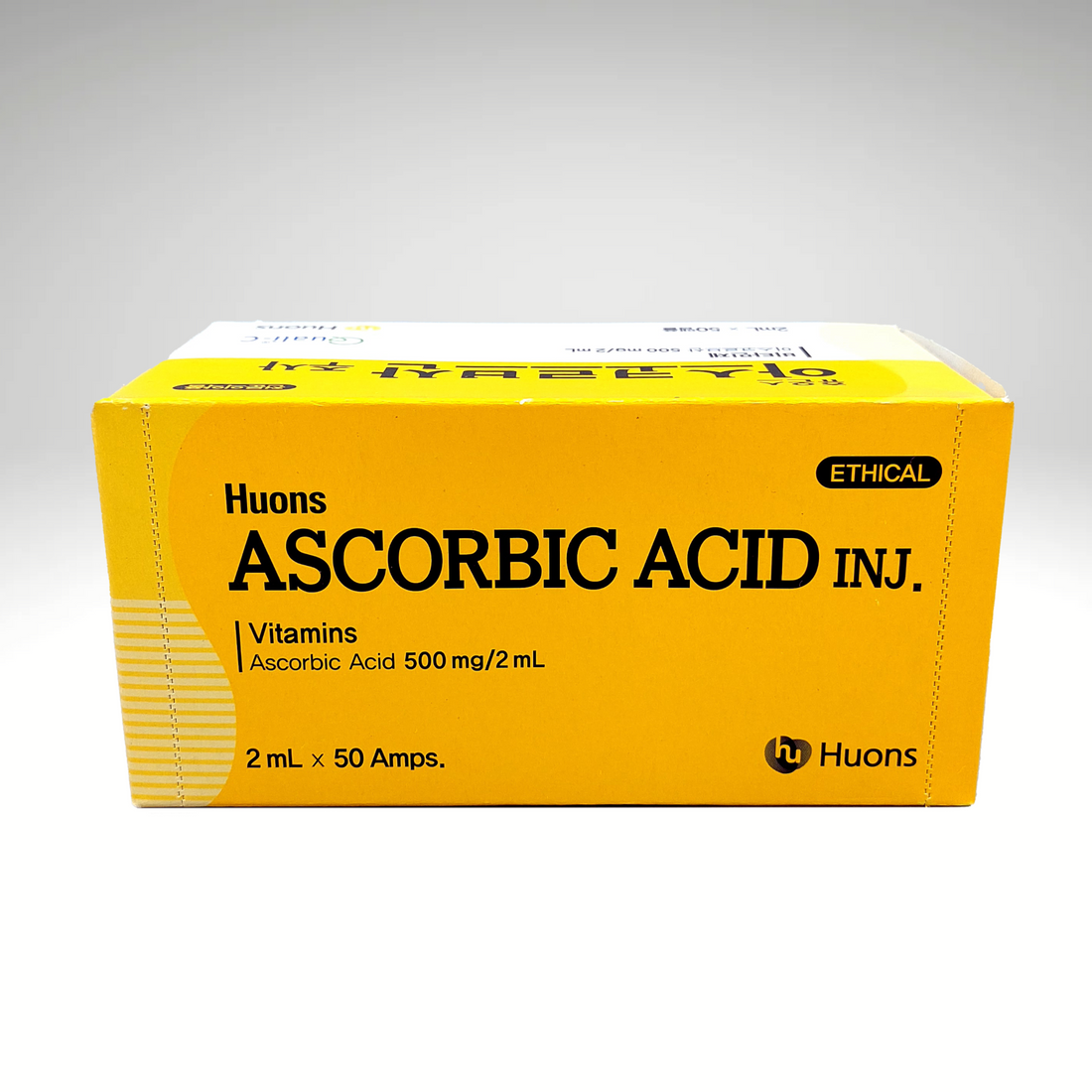 Ascorbic Acid Inj. in sterile vials, ideal for collagen production and skin brightening.