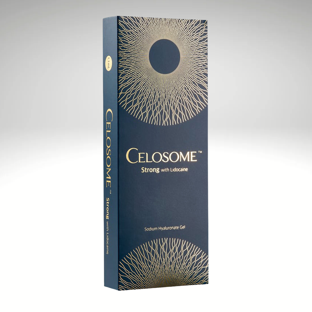 Celosome Strong filler for deep wrinkle correction and facial contouring.