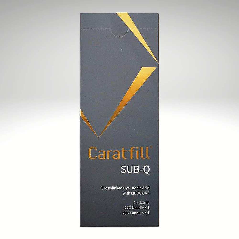 Caratfill SUB-Q filler for deep wrinkles and facial contouring, providing stable and long-lasting volume.