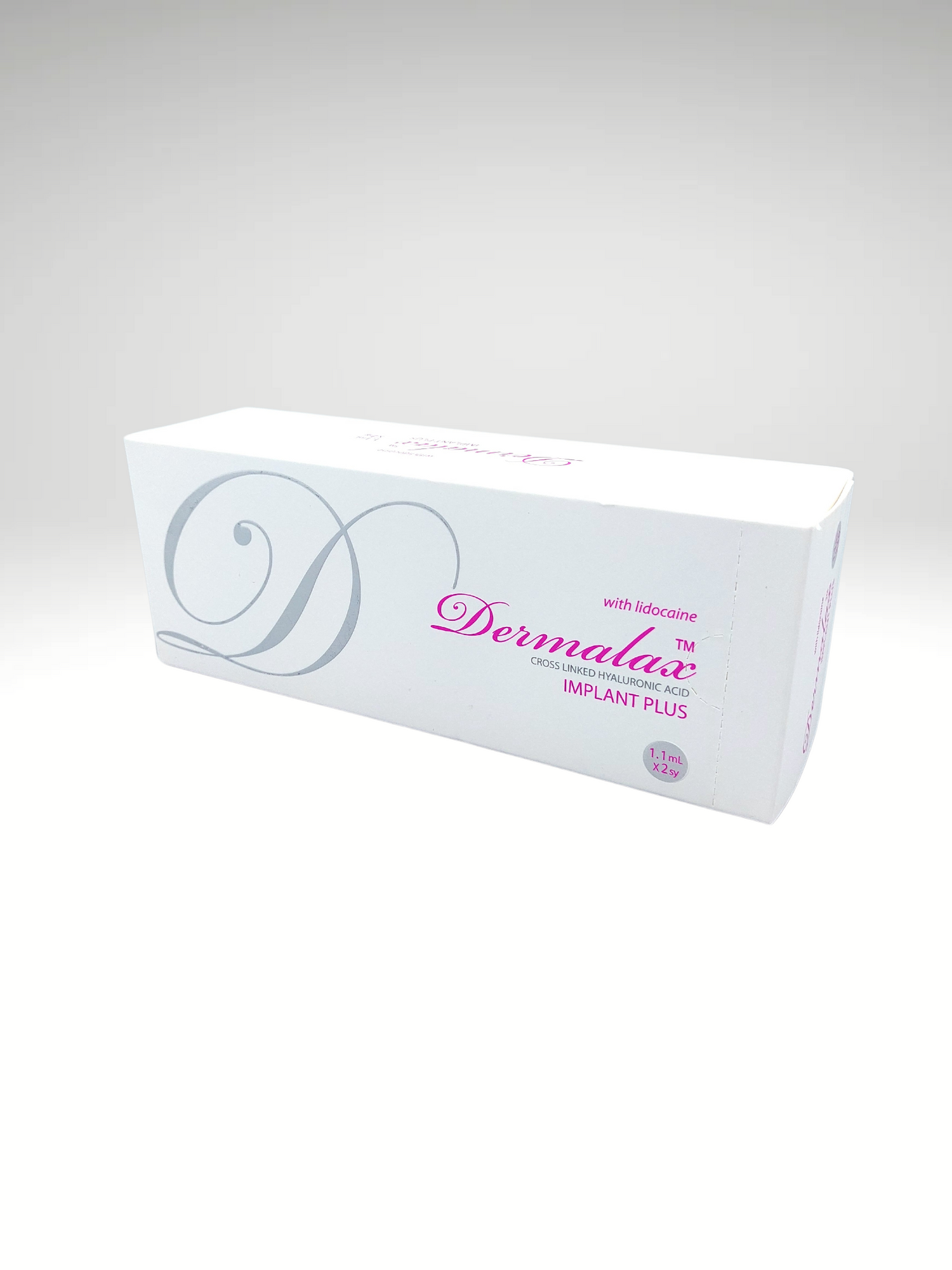 Dermalax Implant Plus high-density filler for jawline, cheek, and deep wrinkle sculpting.