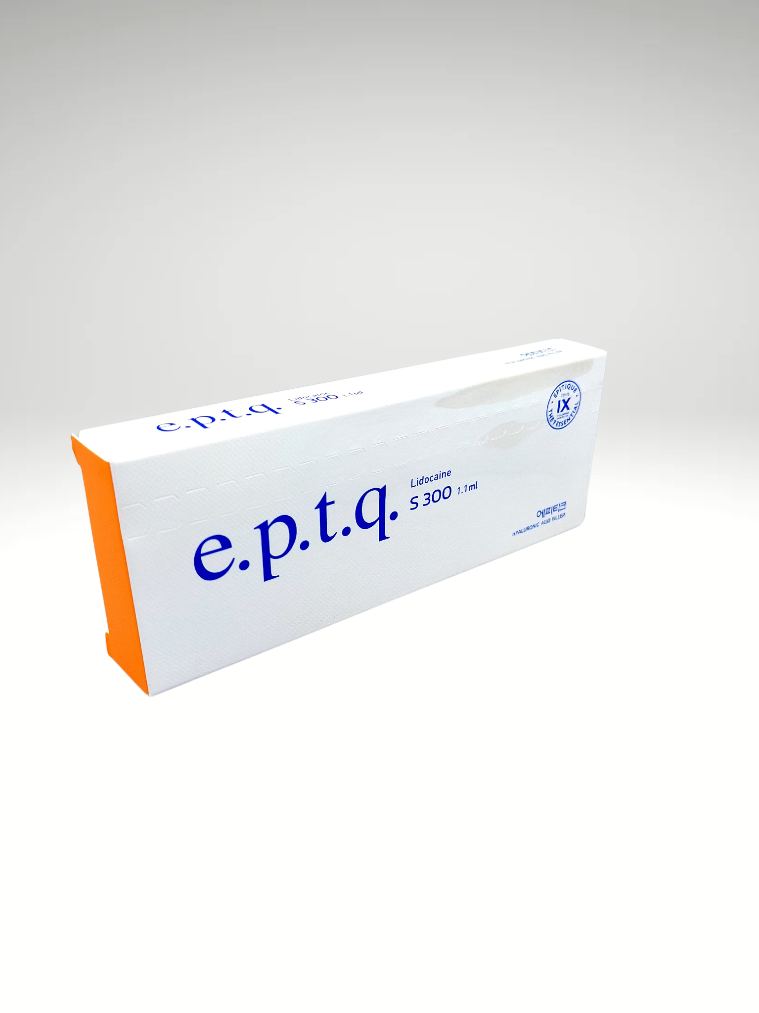 e.p.t.q hyaluronic acid dermal filler syringes for wrinkle reduction and contouring.