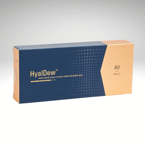 HyalDew All Lido dermal filler syringe for comprehensive facial enhancement and wrinkle correction