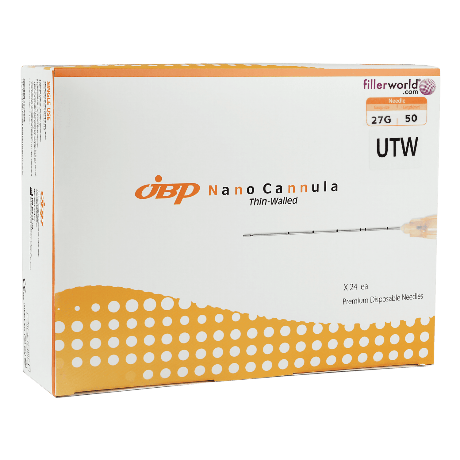 JBP Nano cannula 27g 40mm/50mm.