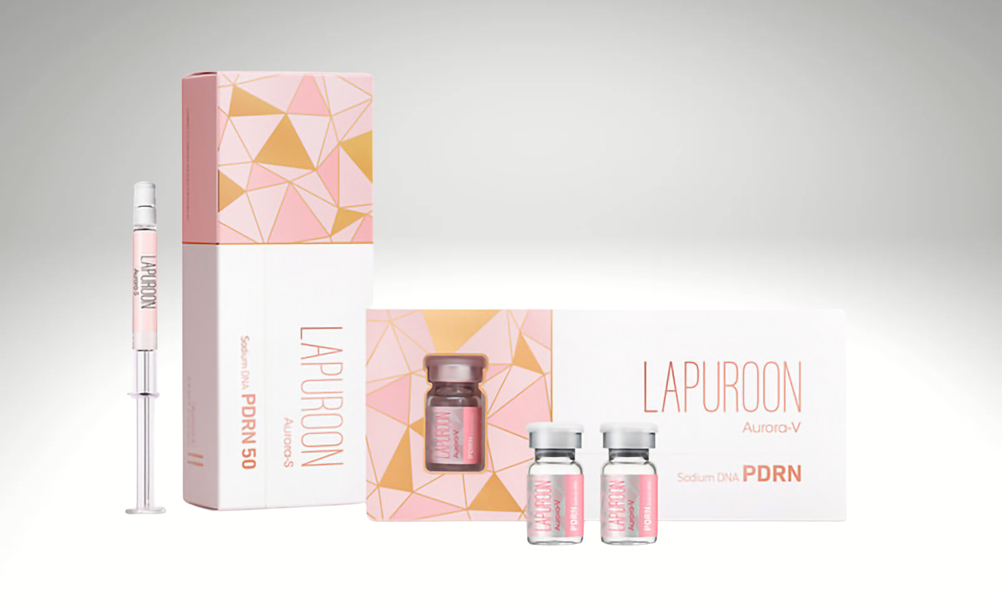 &quot;Lapuroon Aurora V syringe, advanced skin hydration and rejuvenation treatment.&quot;