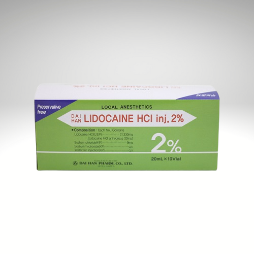 &quot;Lidocaine HCI Inj 2%, 20ml vial, local anesthetic and antiarrhythmic agent for medical procedures and arrhythmia management.&quot;