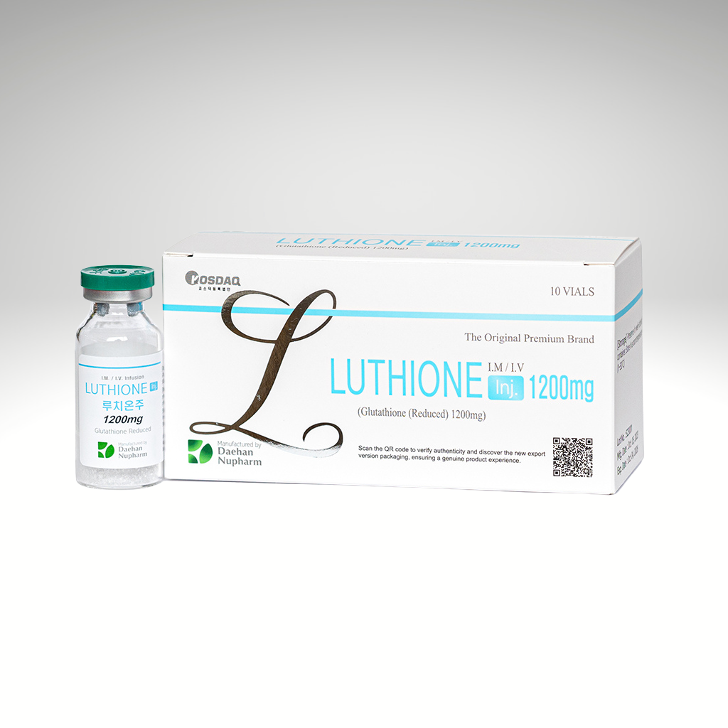 Luthione 1200mg mesotherapy vials with high-dose glutathione for radiant, hydrated skin.