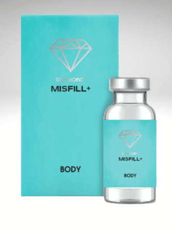 MISFILL+ Diamond Body in premium vial packaging, ideal for fat reduction and skin tightening.