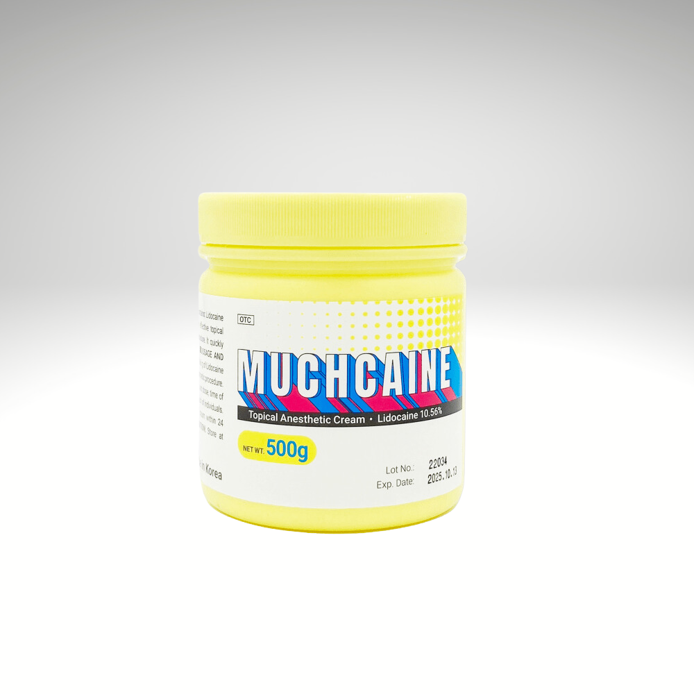 Meta Description: Muchcaine Cream 500g offers high-concentration lidocaine for effective pain relief in cosmetic procedures like laser treatments, tattoos, and injections.