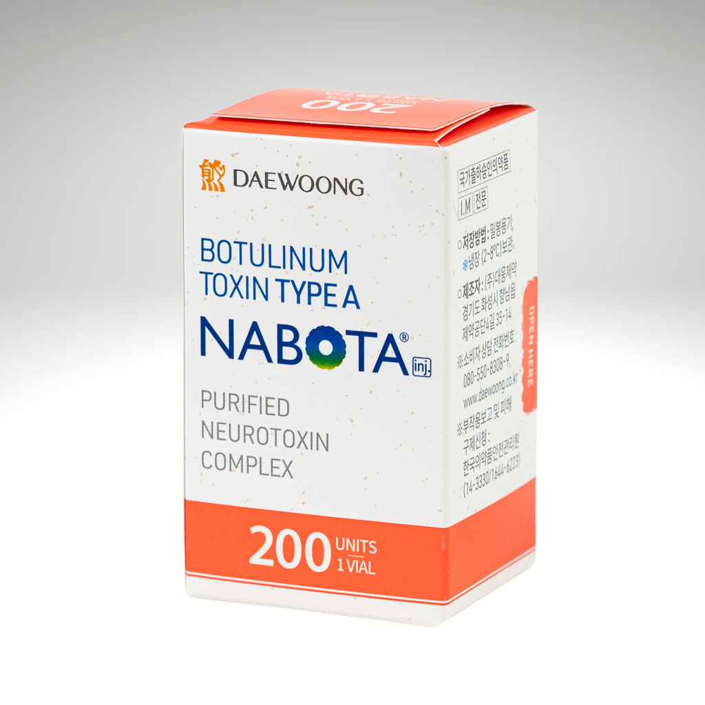 Nabota 200 units Botulinum toxin for comprehensive wrinkle and sweat management, designed for safe, effective results.