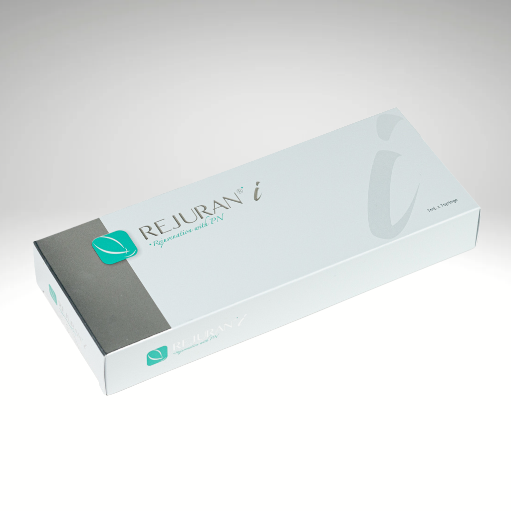 Rejuran I vial for under-eye rejuvenation and dark circle reduction.