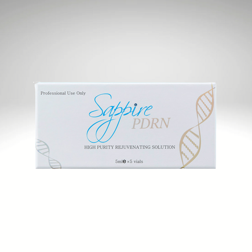 &quot;SAPPIRE PDRN 5ml ampoules, advanced skin rejuvenation booster with PDRN for elasticity and hydration.&quot;