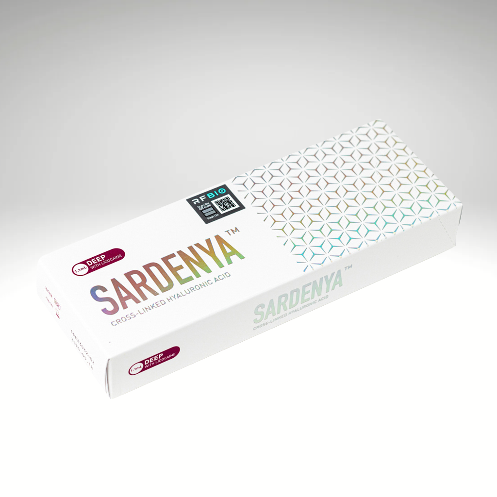 Sardenya Deep filler for moderate wrinkles, contouring, and lip enhancement.