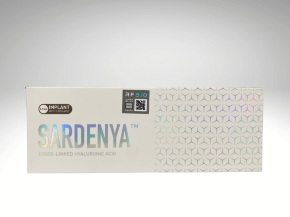 SARDENYA IMPLANT in premium packaging, ideal for deep facial contouring and long-lasting volume restoration.