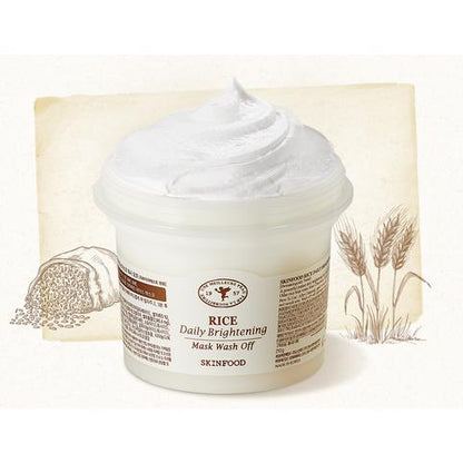 SKINFOOD Rice Daily Brightening Wash Off Mask Pack 210g