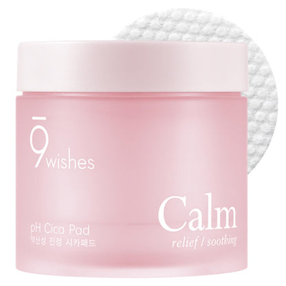9 Wishes Calm Cica Toner Pad 70p