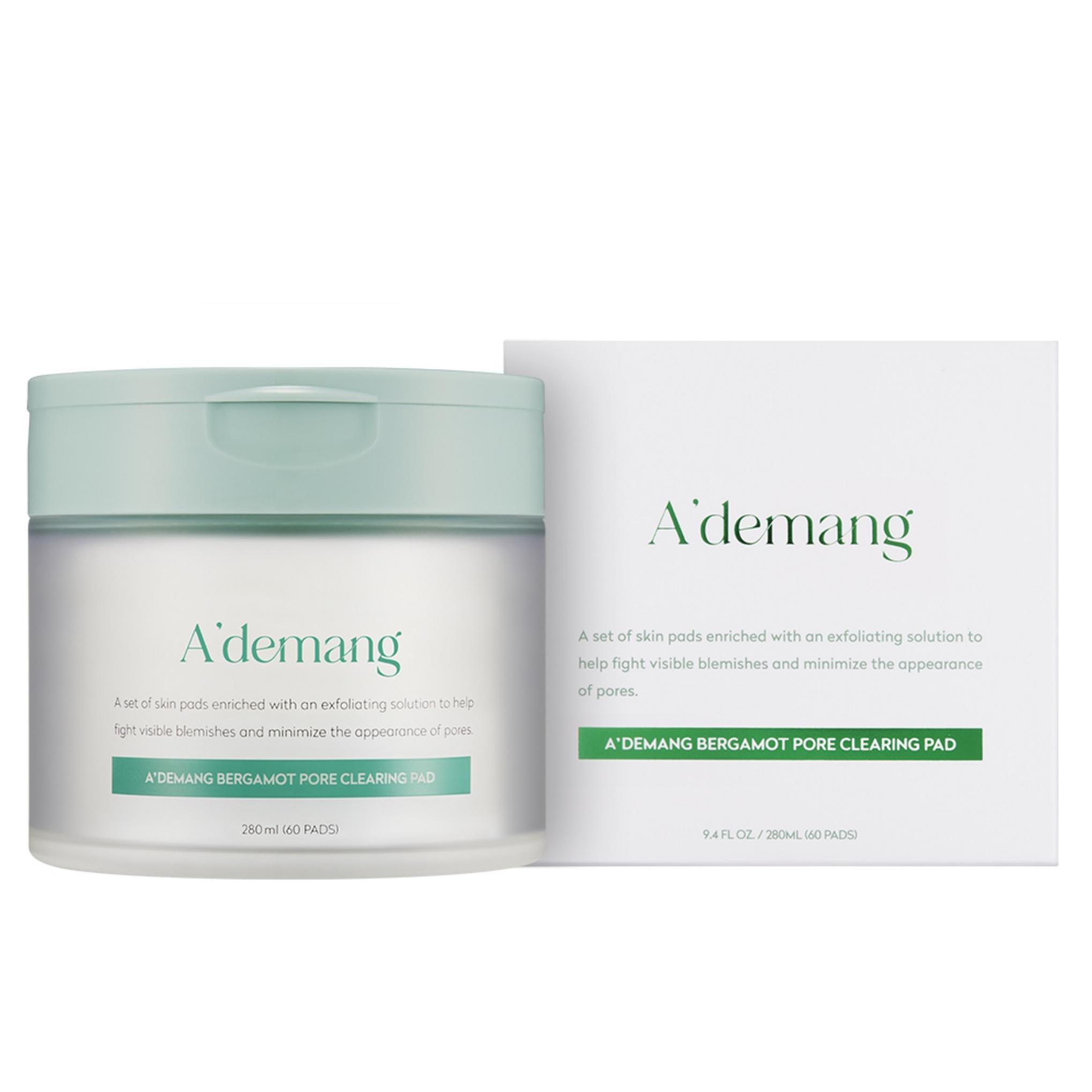 Adman Bergamot Pore Clearing Toner Pad 60 sheets