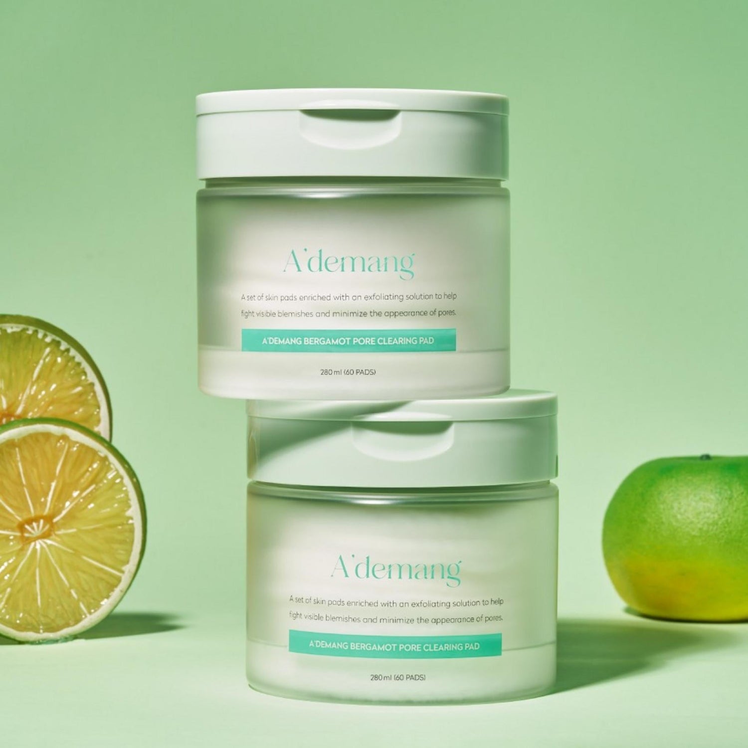 Adman Bergamot Pore Clearing Toner Pad 60 sheets