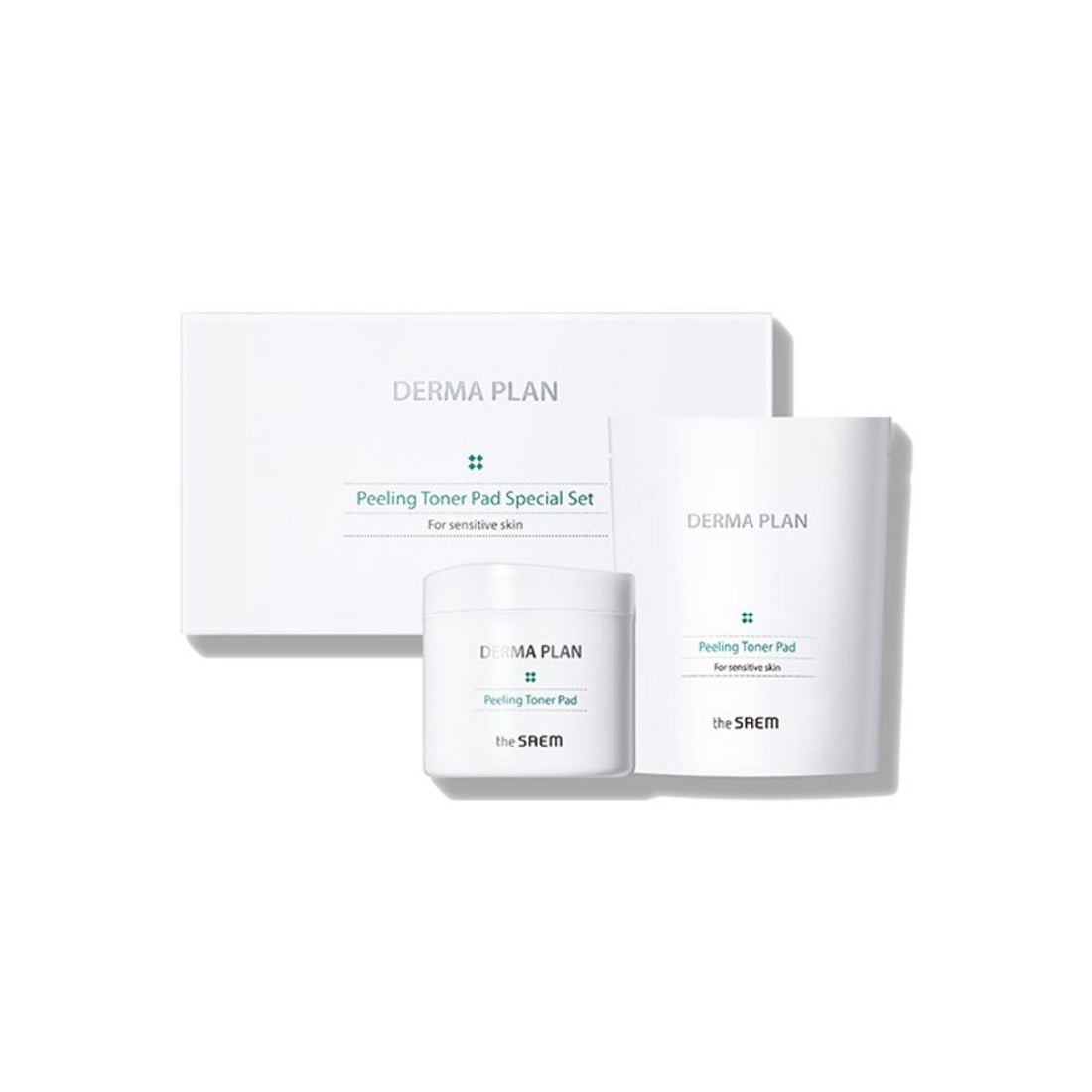 The Saem Derma Plan Peeling Toner Pad 70p + Refill 50p Special Set