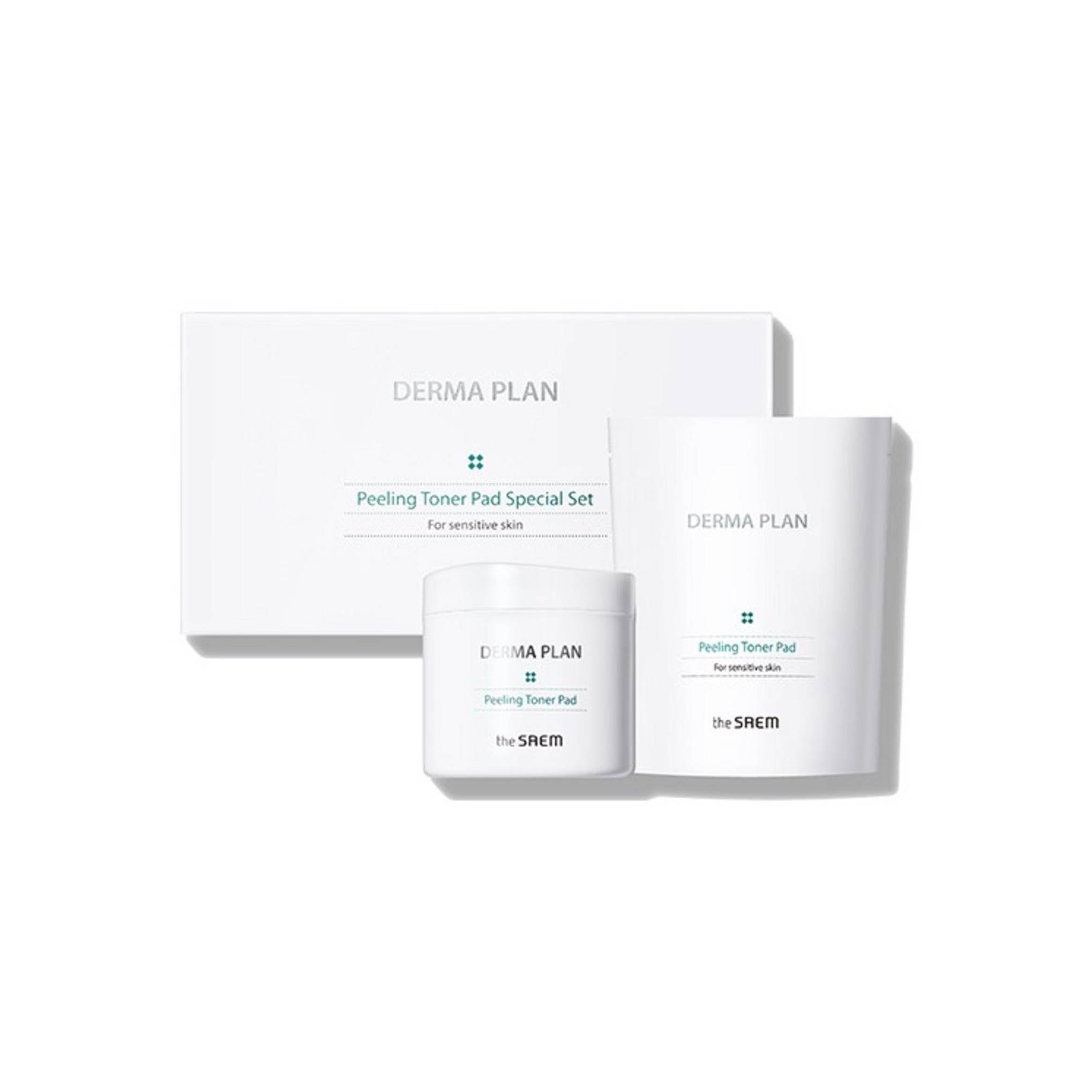 The Saem Derma Plan Peeling Toner Pad 70p + Refill 50p Special Set