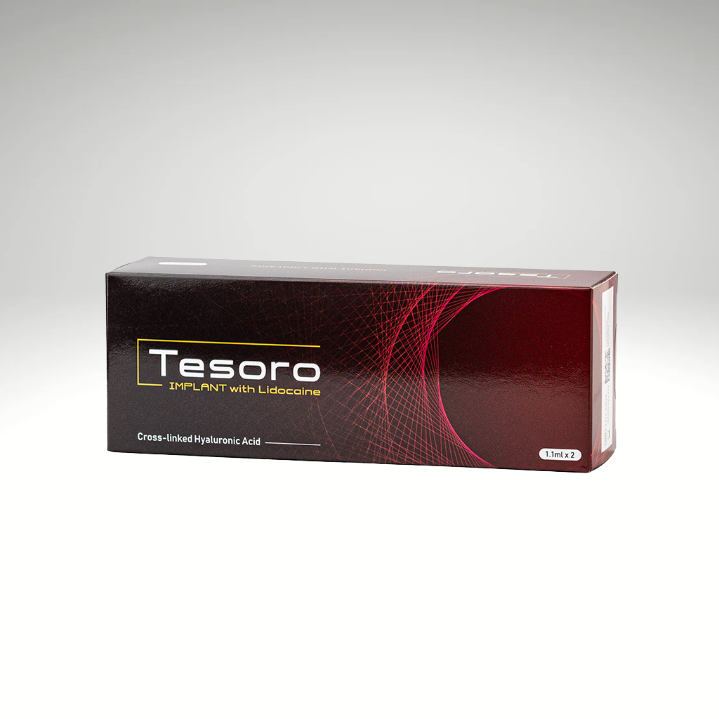 Tesoro Implant filler for long-lasting facial sculpting and jawline definition