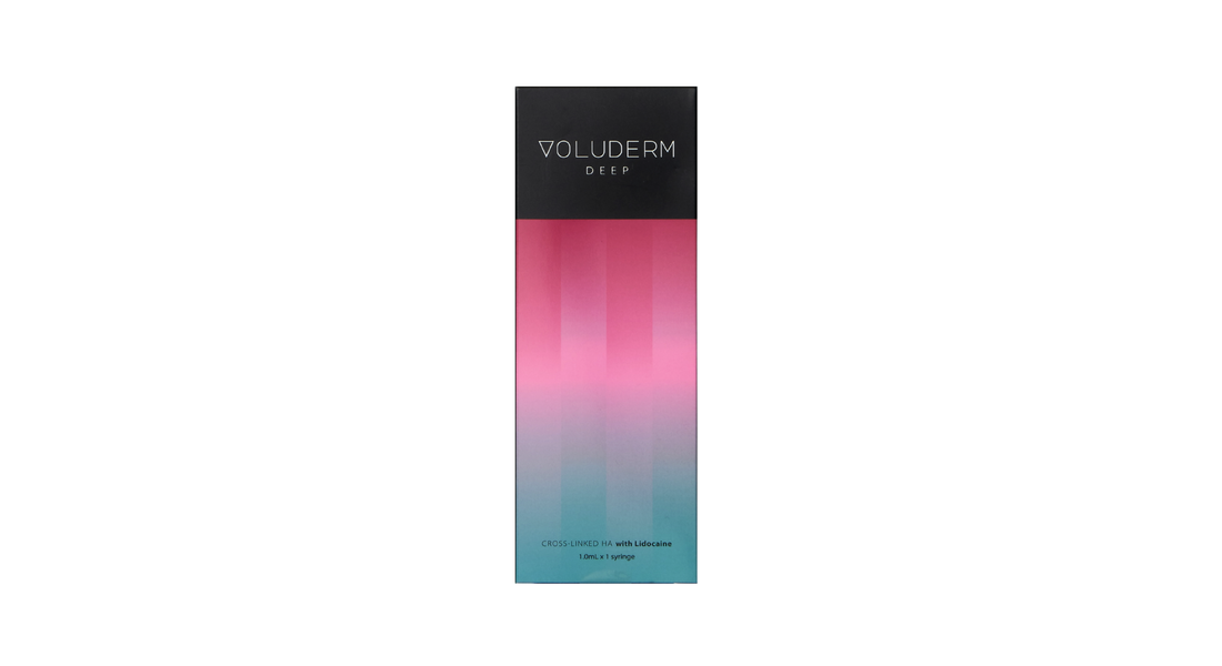 Voluderm Deep – 1ml HA filler for midface volume and wrinkle treatment.
