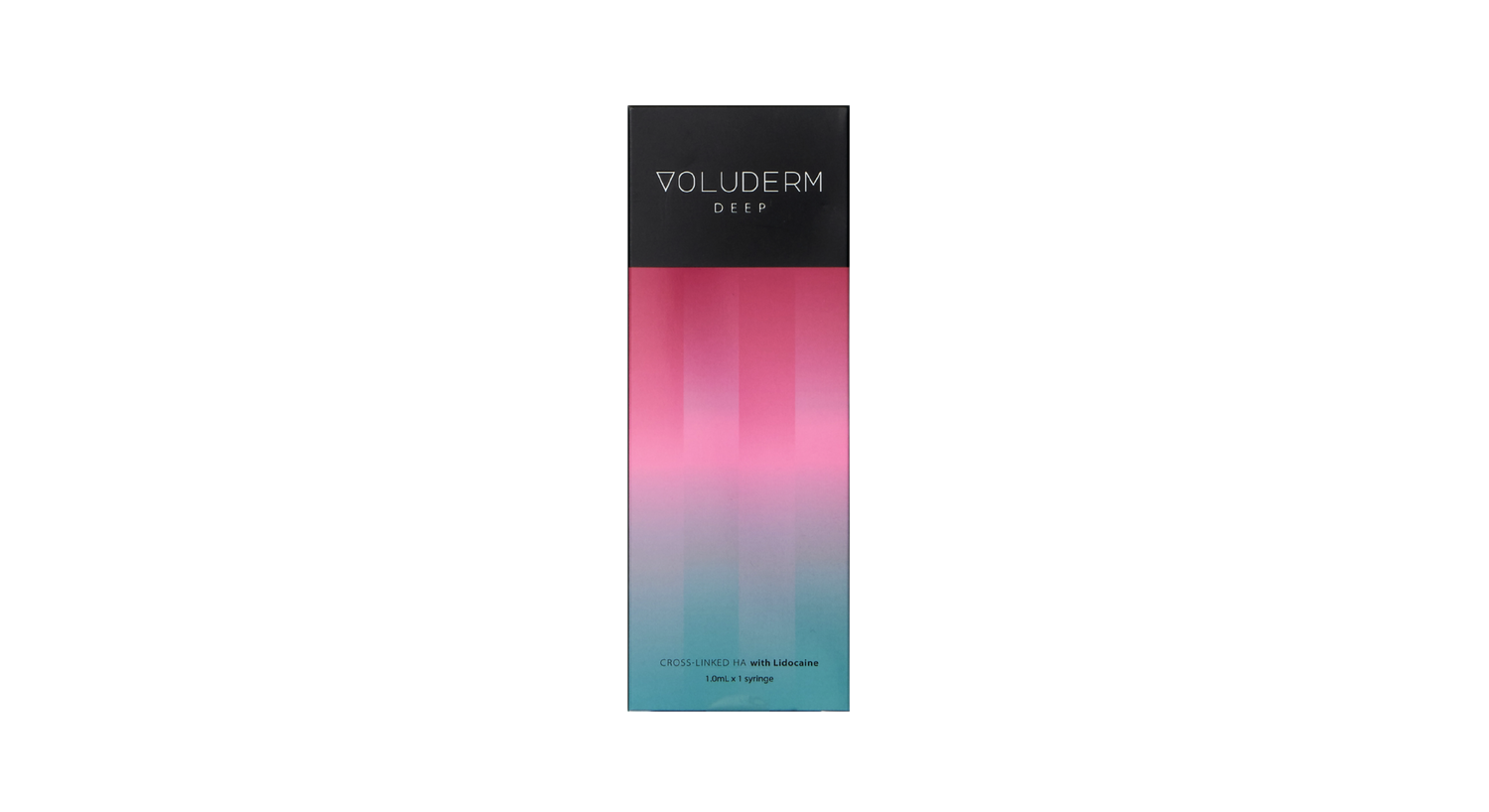 Voluderm Deep – 1ml HA filler for midface volume and wrinkle treatment.