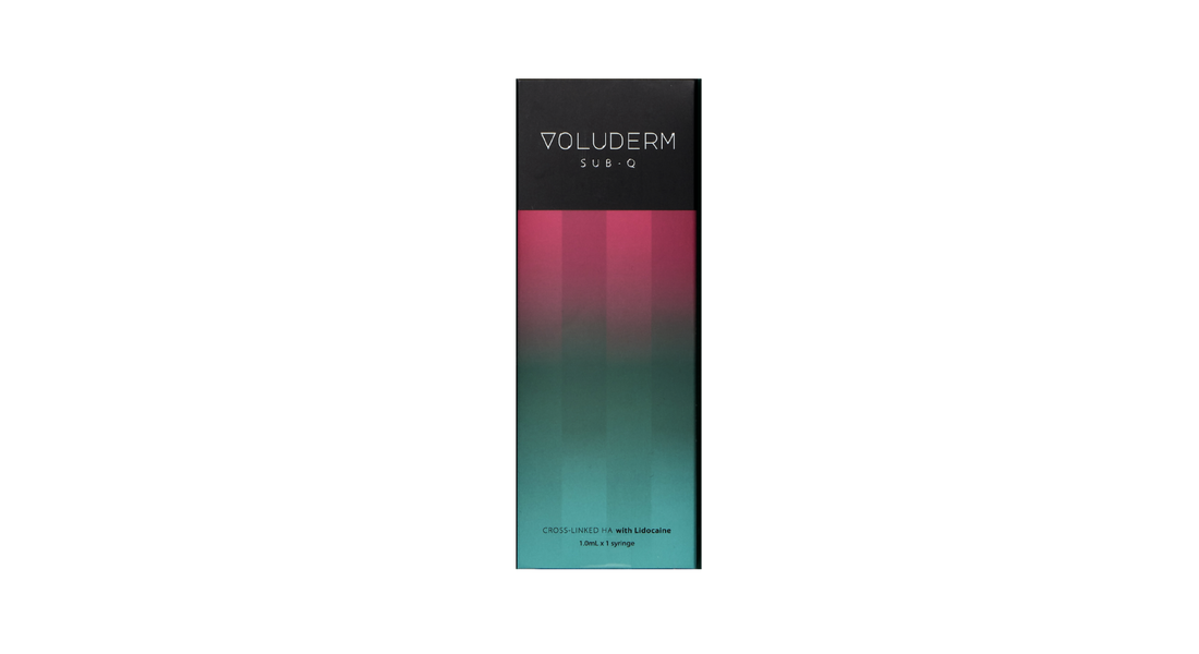 Voluderm Sub-Q – 1ml high-density filler for deep volume and facial sculpting.