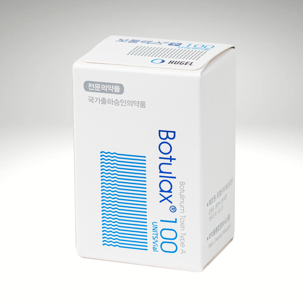 Botulax 100 units Botulinum toxin for wrinkle reduction, facial contouring, and hyperhidrosis treatment.